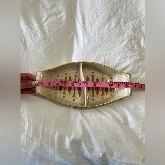 Red Wing Pottery Pepe Divided Serving Dish | Vegetable Tray Vintage - Picture 5 of 8